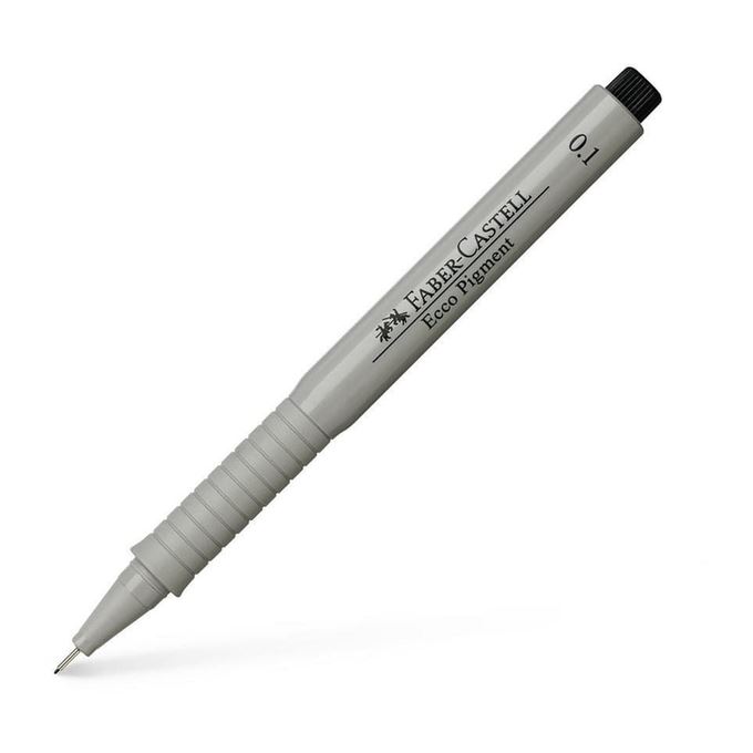 Liner Ecco Pigment Faber Castell, Varf 0,1mm, negru