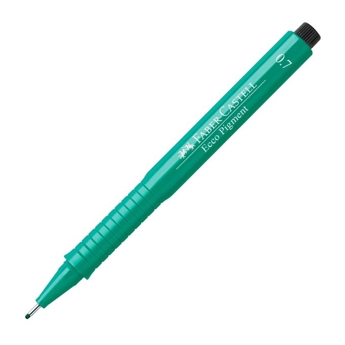 Liner Ecco Pigment Faber Castell, Varf 0.7 mm, verde
