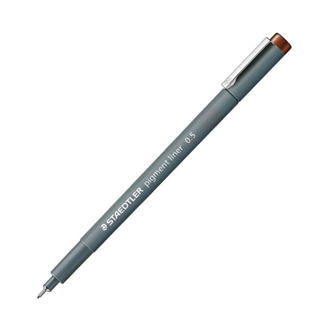 Liner Pigment Staedtler, Varf 0.5mm, maro