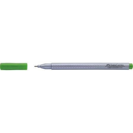 Liner, Varf 0.4mm, Grip Finepin, Faber Castell, Verde-Iarba