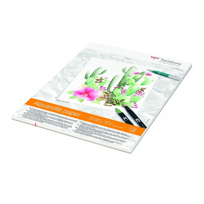 Hartie Pentru Desen Acuarela, Tombow, Alb - Image 3