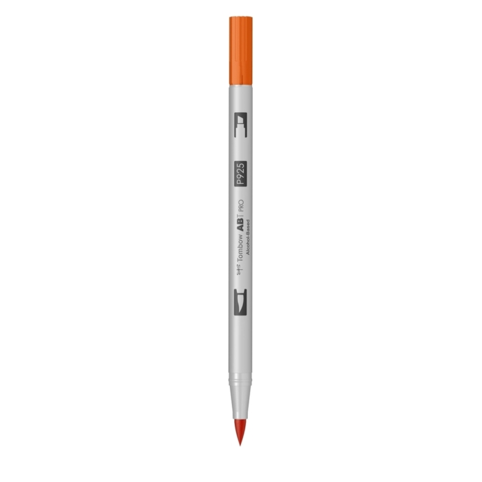 Marker Tombow ABT-PRO Dual Brush, 2 Varfuri, Marker si Pensula -  ABT-P925, scarlet - Image 2