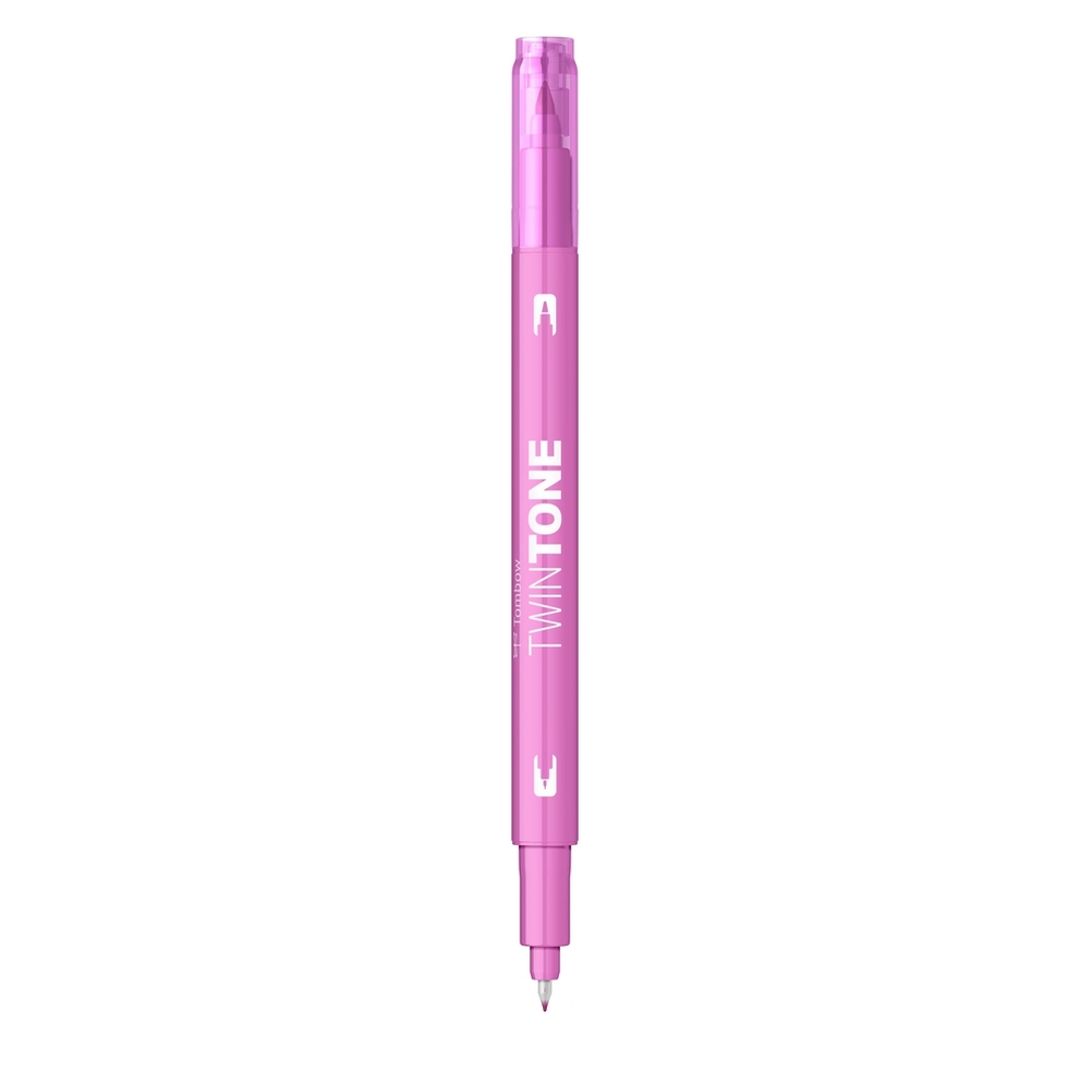 Marker Tombow TwinTone, cu 2 Varfuri - WS-PK79, candy pink - Image 2