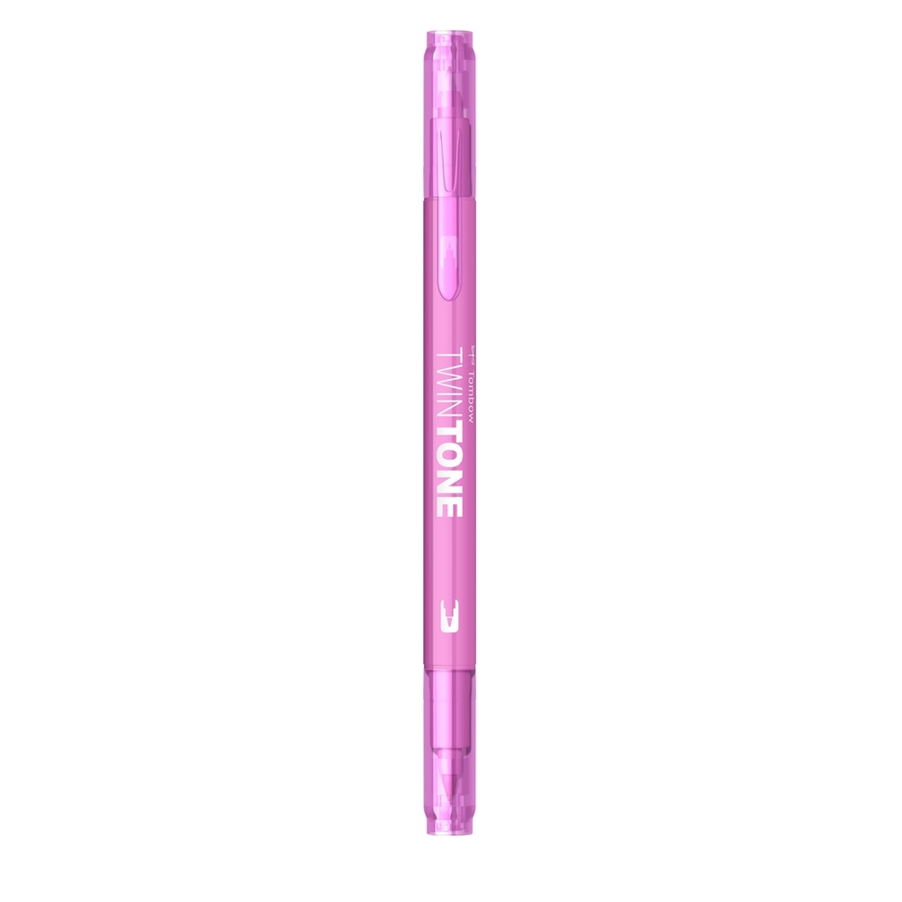 Marker Tombow TwinTone, cu 2 Varfuri - WS-PK79, candy pink - Image 5