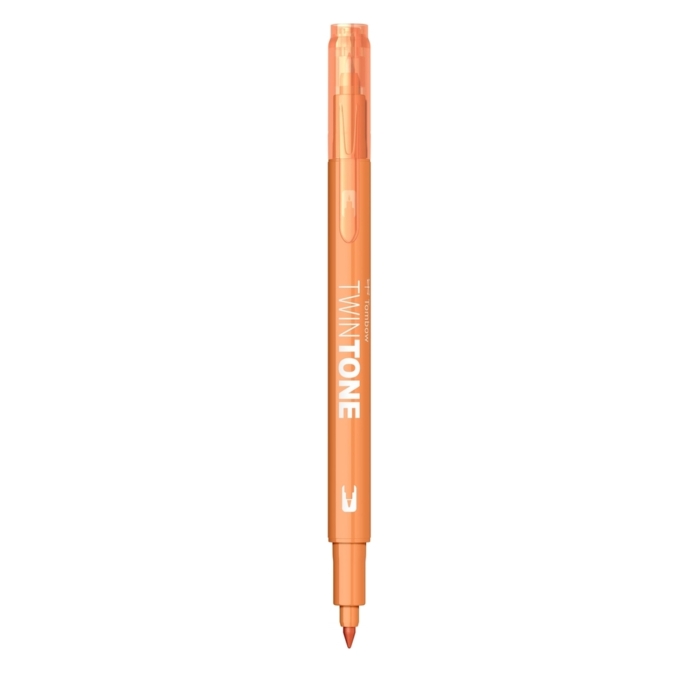 Marker Tombow TwinTone, cu 2 Varfuri - WS-PK48, honey orange