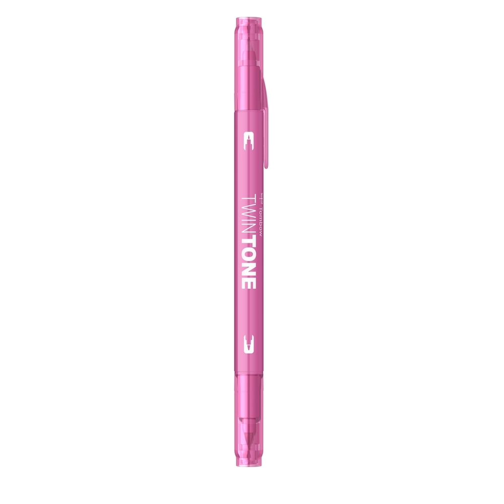 Marker Tombow TwinTone, cu 2 Varfuri - WS-PK60, princess pink - Image 4