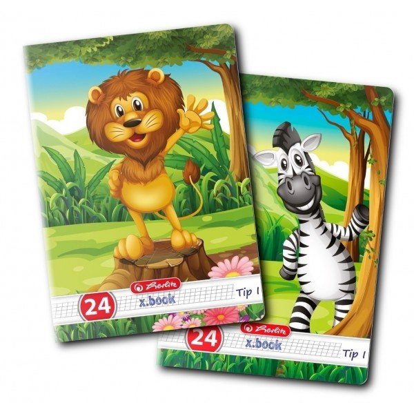 Caiet A5 24file, tip I, Herlitz, Cute Animals 9475870 - Image 4