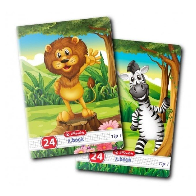 Caiet A5 24file, tip I, Herlitz, Cute Animals 9475870 - Image 3