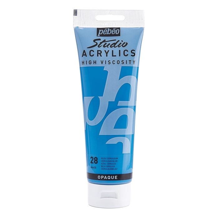 Culori Acrilice Pebeo Studio Acrylics, 250ml, Cerulean Blue
