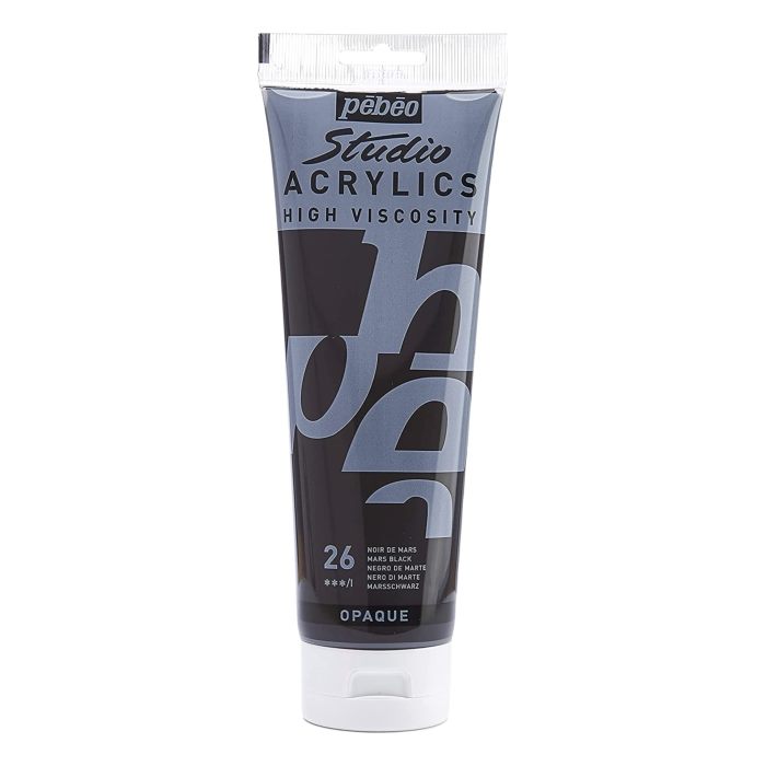 Culori Acrilice Pebeo Studio Acrylics, 250ml, Mars Black