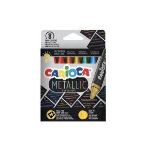 Creioane cerate metalice Carioca 8/set