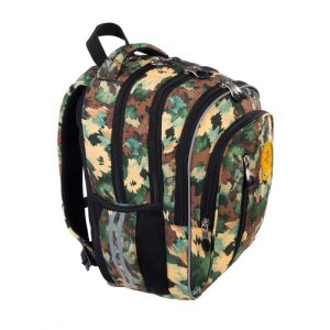 Ghiozdan St.Majewski St.Right Desert Moro, 40cm, 4 compartimente, 2 buzunare, kaki camuflaj, BP-68 / 38909