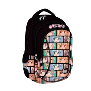 Ghiozdan St.Majewski St.Right Colour Anime, 39cm, 3 compartimente, negru