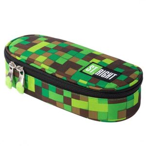 Penar neechipat St.Majewski St.Right Master Gamer, 1 fermoar, 1 extensie, pixeli verzi si maro, PC-01 / 45334