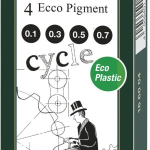 LINER ECO PIGMENT SET 4 BUC FABER-CASTELL