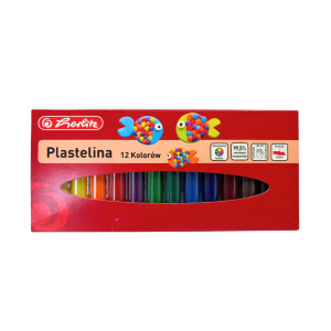 Plastilină Herlitz, set 12 culori, 115 g