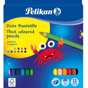 CREIOANE COLORATE JUMBO +ASCUTITOARE SET12