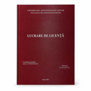 Licență cu copertă cașerată, diverse culori