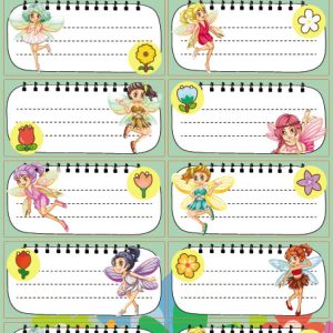 ETICHETE SCOLARE 30/SET FAIRIES TLS-819 TANEX