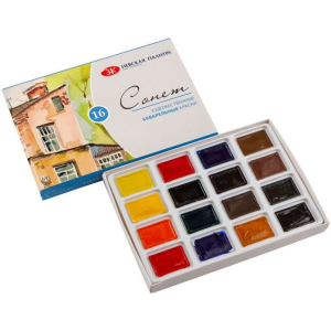 Acuarele studiu set 16 in cutie de carton Sonnet 3541138/35411589