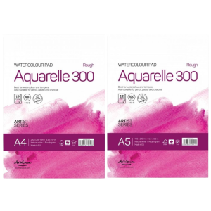 Bloc acuarela A4/A5 Aquarelle Rough 300 g/mp 12F Drasca