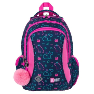 Ghiozdan pentru preșcolari St.Right BP26 Capybara, 3 compartimente, ergonomic, impermeabil, 20 L, 39 × 27 × 17 cm