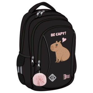 Ghiozdan pentru preșcolari și școlari St.Right BP26 Be Capy, 3 compartimente, ergonomic, impermeabil, 20 L, 39 × 27 × 17 cm