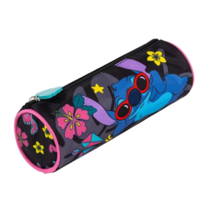Penar borsetă cilindric St. Majewski PU01 Stitch That’s Me, 1 compartiment, cu fermoar, 21 × 7,5 cm