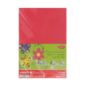 HARTIE GUMATA HG401R 20X30 CM 10COLI ROSU DACO