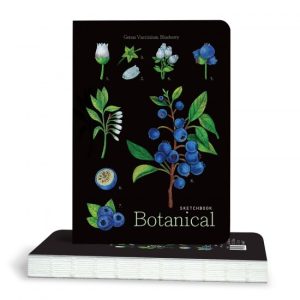 Sketchbook Botanical 100g 80 file 14,5x21cm Blueberry 900900283 Drasca