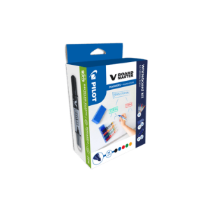 Kit 5 markere Pilot VBoard Master si burete Pilot pentru table magnetice