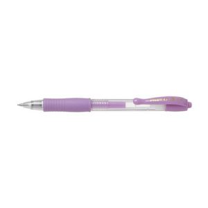 Roller cu gel Pilot G-2 culori pastel 0.7 mm cu click violet