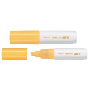 Marker cu vopsea Pilot Pintor Neon diverse culori 8 mm varf tesit portocaliu deschis