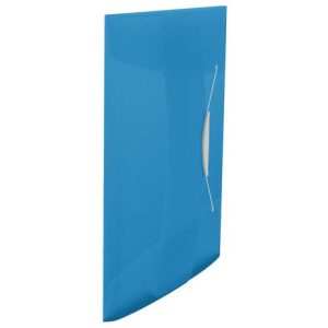 Mapa plastic A4 cu elastic albastru Esselte Vivida, ESS624040