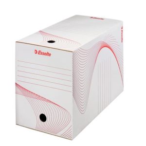 Cutie arhivare carton reciclat si reciclabil 245 x 345 x 200 mm alb Esselte Standard, ESS128701