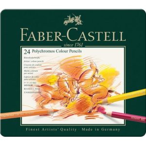 Creioane colorate 24 cul Polychromos Faber-Castell