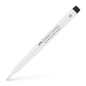 Pitt artist pen brush alb Faber-Castell