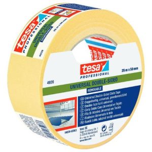 Banda dublu adeziva fixare transparenta adeziv cauciuc 50 mm x 25 m