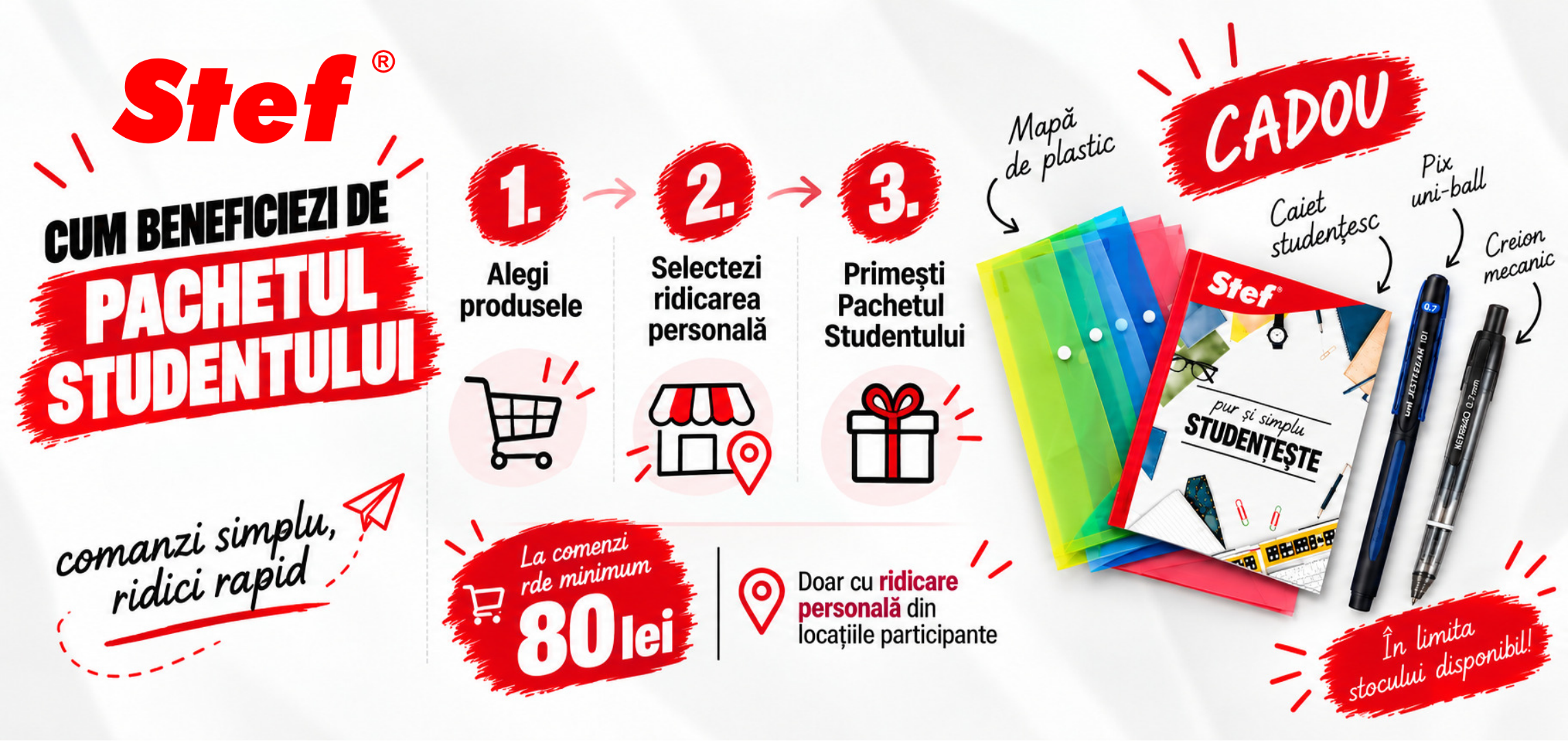 Cum beneficiezi de Pachetul Studentului STEF