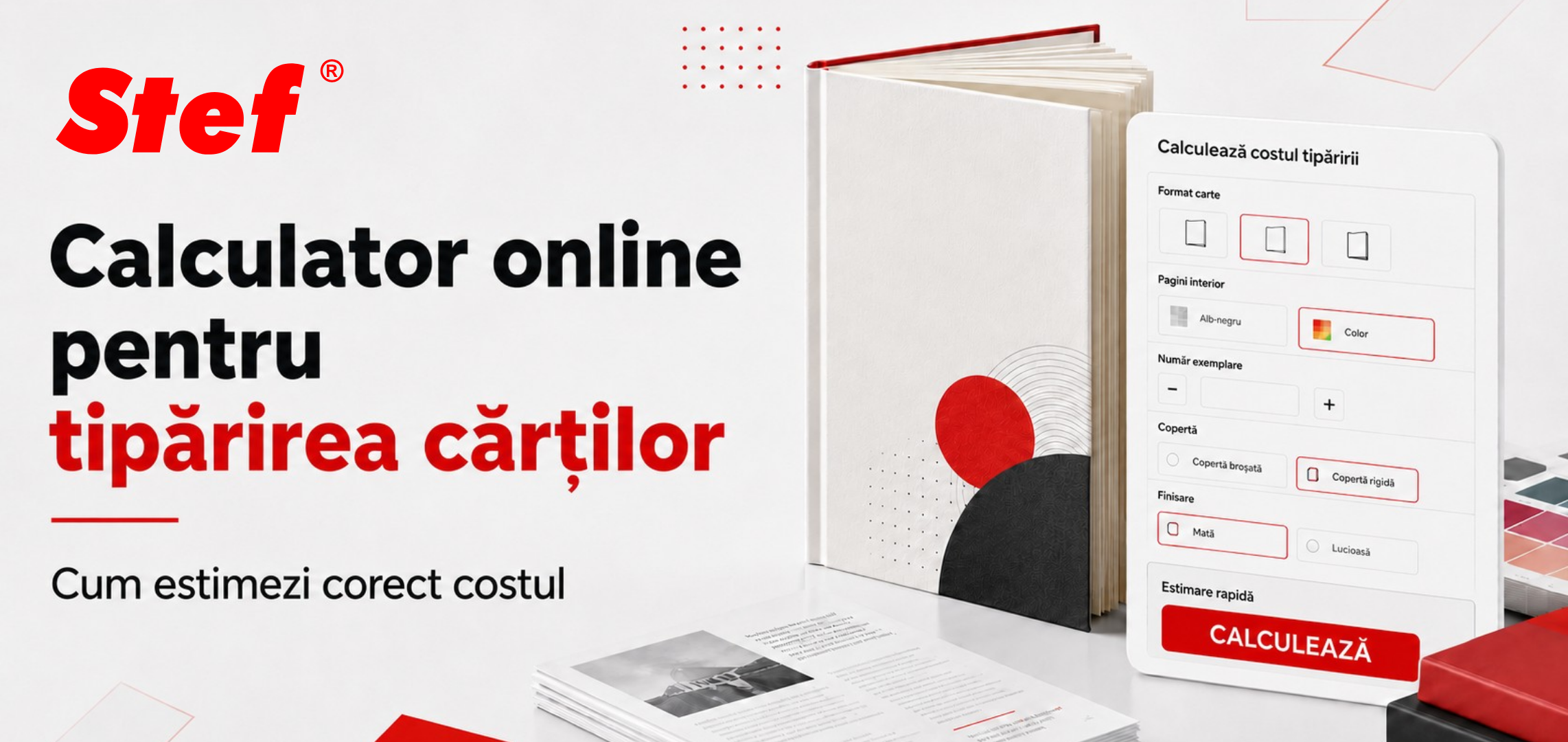 Calculator online pentru tipărirea cărților: cum estimezi corect costul